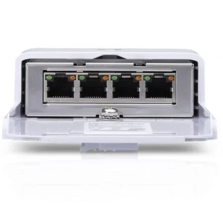 Ubiquiti NanoSwitch 4 Puertos Gigabit PoE Pasivo Blanco